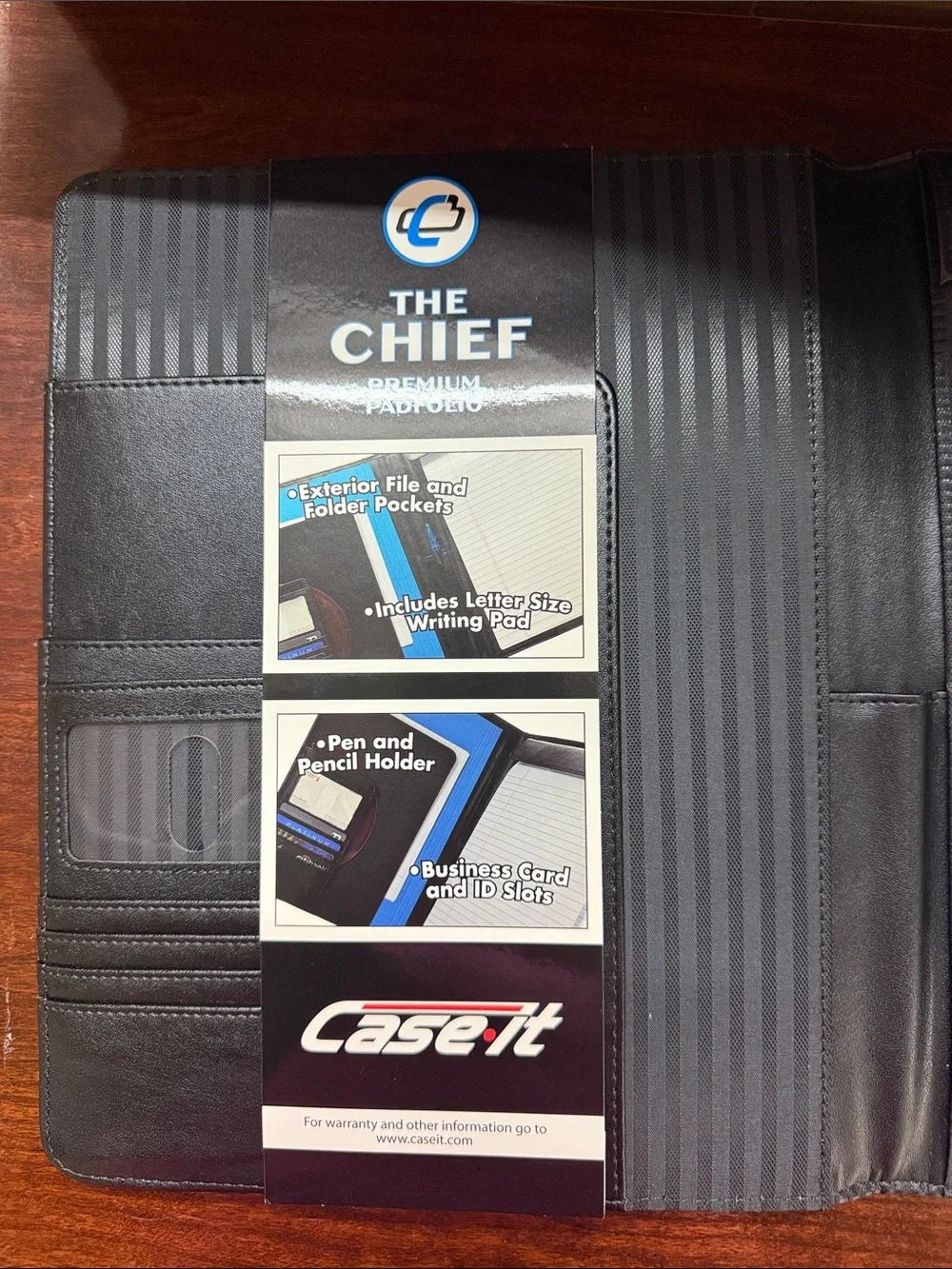 Case-it The Chief Premium Padfolio in Black Nice Quality